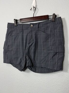 Marmot Women's Charcoal Plaid Cargo Shorts